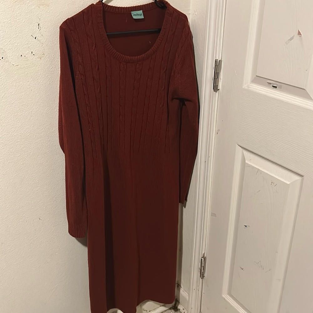 Burgundy dress